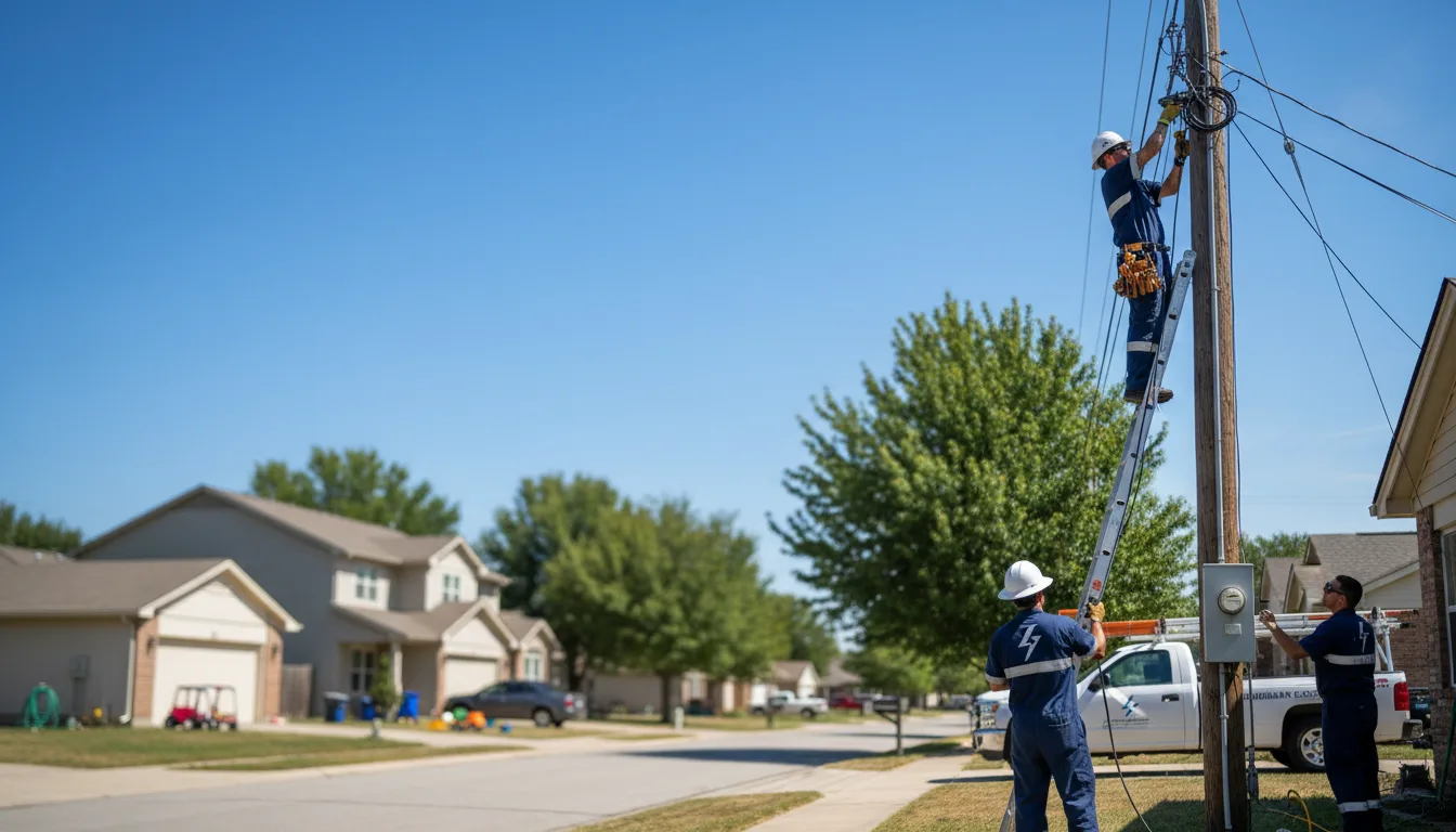Residential electrician providing installation services in Carnegie, PA